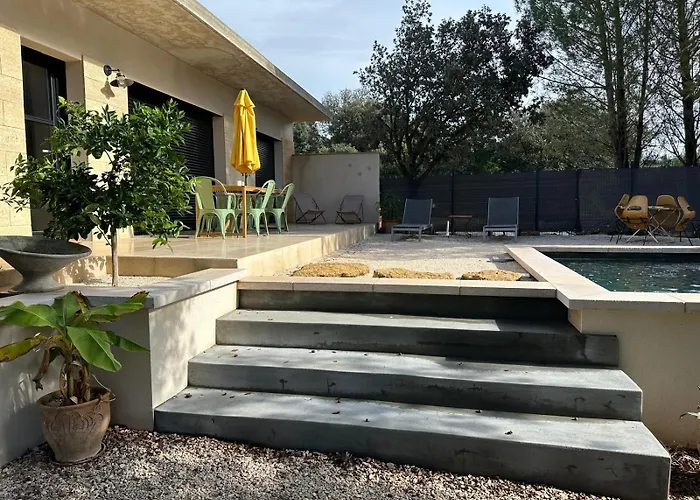 Maison Jeannot - Climatisee Avec Piscine Vakantiehuis Vers-Pont-du-Gard